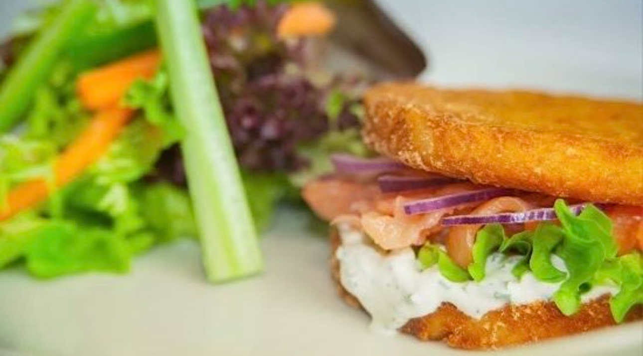 Рёсти-бургер с картофелем фри